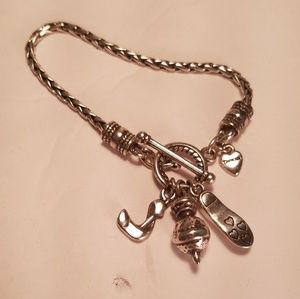 Sterling silver golf bracelet by Brighton